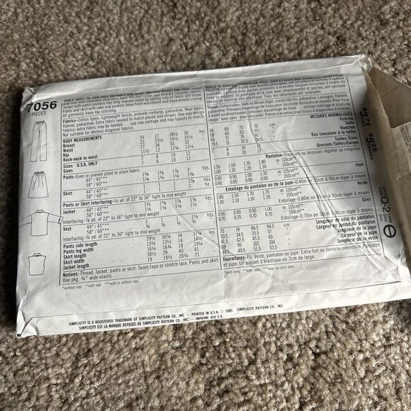 Lot Of 3 Vintage Sewing Patterns Women's Girls 80s 90s 2000s Y2K Simplicity - Picture 7 of 7